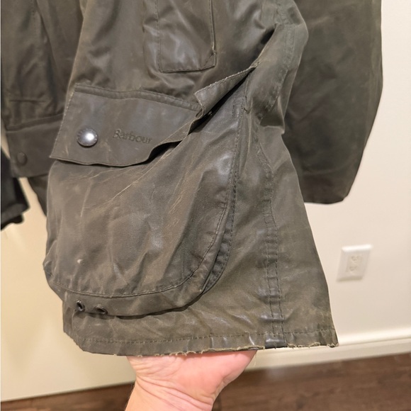 Barbour Bedale Men's Archive Olive Waxed Field Jacket with inner Vest - Picture 4 of 7